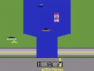 River Raid title screen for Atari 2600